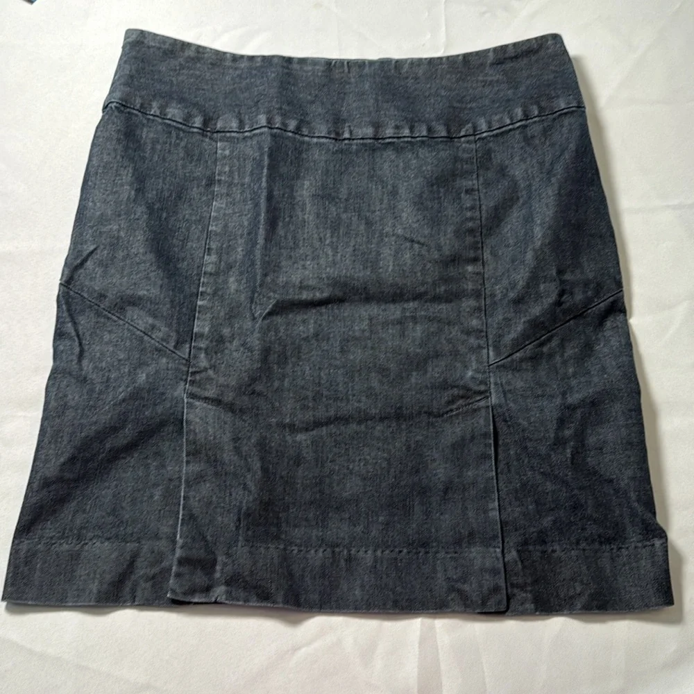 GAP Women's Size 12 Skirt Denim Dark Wash Stretch Straight Vintage Y2K Side Zip‎ - Picture 7 of 9
